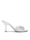 CHRISTIAN LOUBOUTIN MARIZA IS BACK STRASS 85 SUEDE MET/KID LAM SAT/LIN