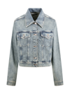7 FOR ALL MANKIND NELLIE CROPPED DENIM JAKET