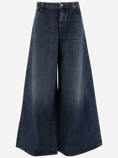 Khaite Oversized Flared Jeans In Archer