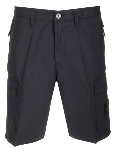 Stone Island Shorts In Strech Cotton In Blue