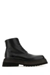 MARSÈLL MARSELL MAN BLACK LEATHER ANKLE BOOTS