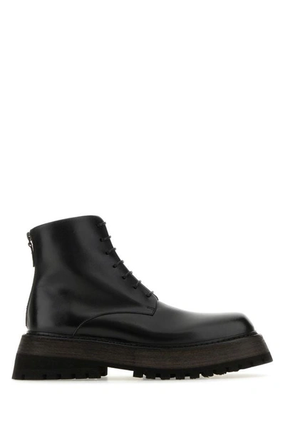 Marsèll Marsell Man Black Leather Ankle Boots