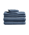 Dkny Quick Dry 6 Pieces Towel Set In Denim