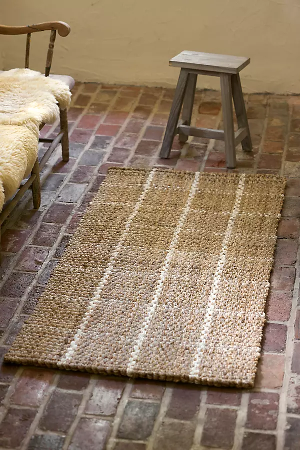 Windowpane Jute Doormat