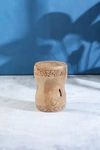 Terrain Carved Teak Stool