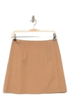 Theory Women's Tweed High-waist Mini Skirt In Bright Camel
