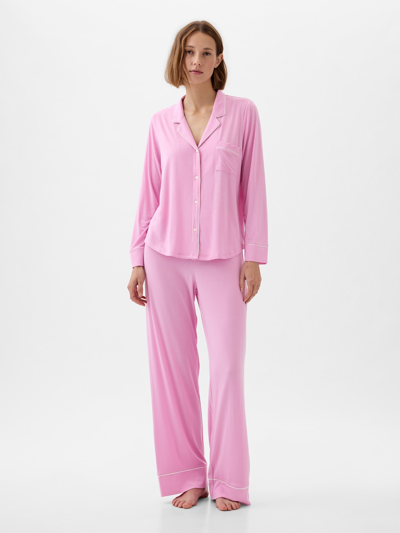Gap Modal Pajama Shirt In Sugar Pink