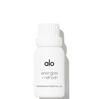 Alo Yoga Essential Oil Peppermint 0.5 Fl oz In White