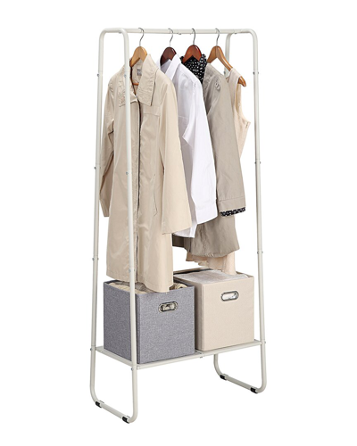 Sunnypoint Freestanding Clothes Garment Rack In White