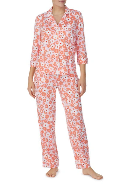 Kate Spade Print Pyjamas In Pink Port