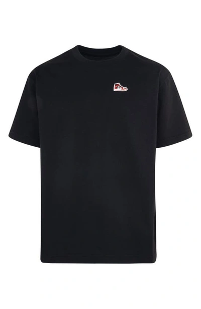 Jordan Air  1 Big Kids' Patch T-shirt In Black