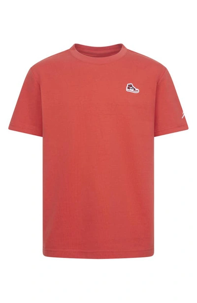 Jordan Air  1 Big Kids' Patch T-shirt In Lobster