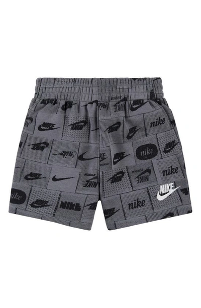 Nike Sportswear Club Little Kids' Printed Shorts In Grey