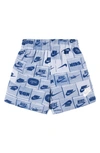 Nike Sportswear Club Little Kids' Printed Shorts In Blue