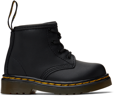 Dr. Martens' Baby Black 1460 Boots In Black Softy T