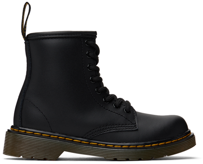 Dr. Martens' Kids Black 1460 Big Kids Boots In Black Softy T