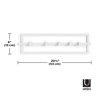 Umbra Cubiko 5 Hook In White