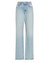 RE/DONE WOMEN'S EASY STRAIGHT MID-RISE DISTRESSED JEANS
