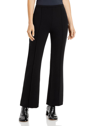 Proenza Schouler Womens High Waist Pintuck Flared Pants In Black