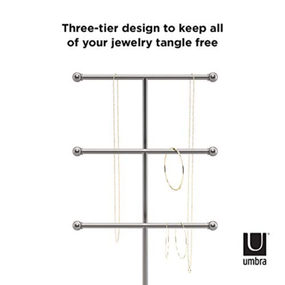 Umbra Trigem Jewelry Stand In Metallic