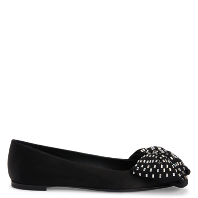 Giuseppe Zanotti Alexandrine Flat In Black