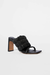 JONATHAN SIMKHAI FELIX ELASTIC HEELED MULES IN BLACK