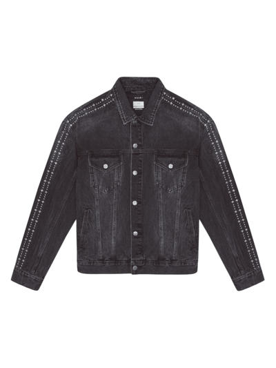 Ksubi Men's Oh G Metalik Stripe Denim Jacket In Black