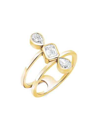 770 Fine Jewelry Women's Multishape 14k Yellow Gold & 0.5 Tcw Diamond Statement Ring