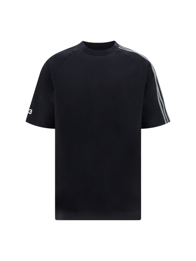 Y-3 Logo-print T-shirt In Black/owhite