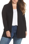 Vince Camuto Open Front Cardigan In Rich Black