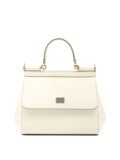 Dolce & Gabbana "small Sicily" Handbag In White
