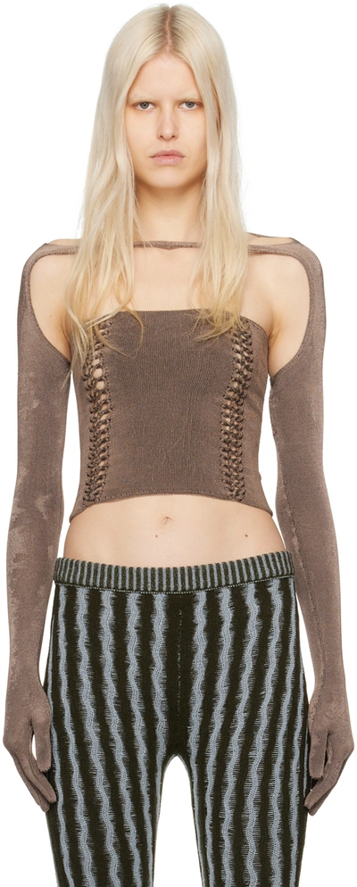 Isa Boulder Ssense Exclusive Brown Versatile Tube Top In Yamsoil