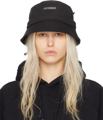 Jacquemus Black Les Classiques 'le Bob Gadjo' Bucket Hat In 990 Black