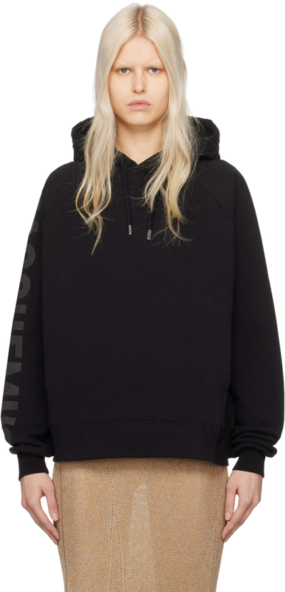 Jacquemus Black Les Classiques 'le Hoodie Typo' Hoodie In 990 Black