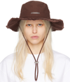 Jacquemus Le Bob Artichaut Bucket Hat In 850 Brown