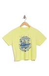 Mother The Grab Back Crop T-shirt In Hyperion Hot Tub