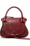 Chloé The Marcie Medium Textured-leather Tote In Burgundy