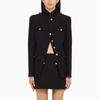 Alexander Mcqueen Alexander Mc Queen Single Breasted Navy Wool Jacket In Blue