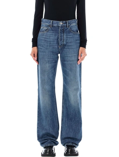 Bottega Veneta Mid-rise Jeans In Medium Indigo