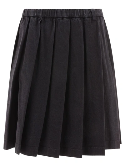 Aspesi Pleated Skirt In Black