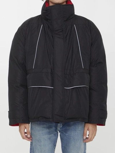 Balenciaga Wrap Parka In Black