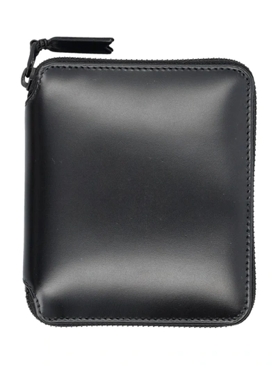 Comme Des Garçons Very Black Vertical Wallet Zip Around