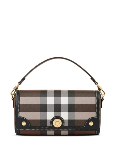 Burberry Note Small Crossbody Bag In Brown