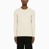 DRUMOHR DRUMOHR MILK ROUND-NECK SWEATER IN WOOL