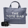 Marc Jacobs Bleu 'the Medium Canvas' Tote Bag In Cotton In Neutral