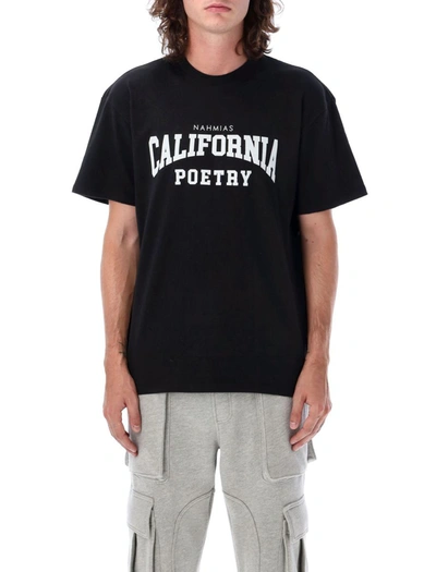 Nahmias California Poetry Varsity T-shirt In Black