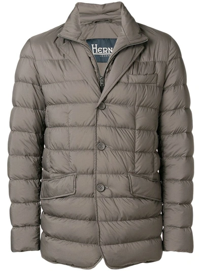 Herno La Giacca Nylon Down Jacket In Beige
