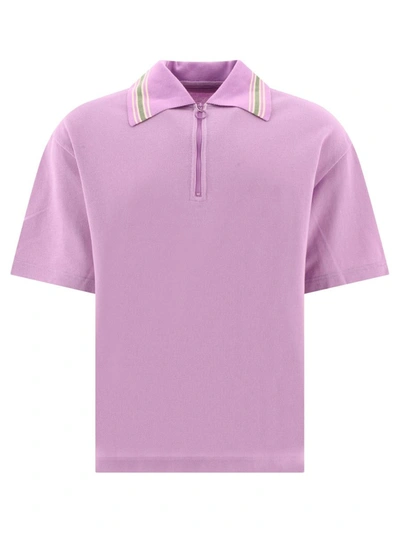 Kapital "zip Up" Polo Shirt In Purple