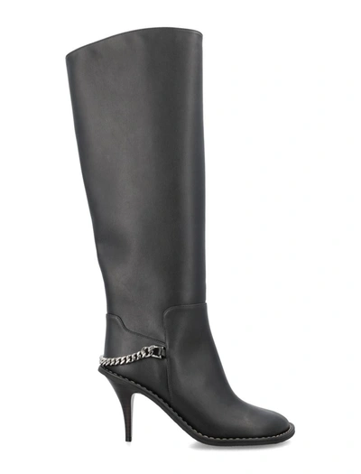 Stella Mccartney Ryder Knee-high Stiletto Boots In Black