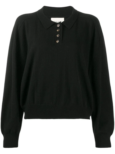 Loulou Studio Relaxed Cashmere Shirt In Black